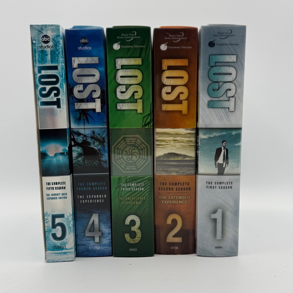 ABC Lost DVD Box Set Seasons 1-5 Multicolor Excellent Extended Experience Bundle